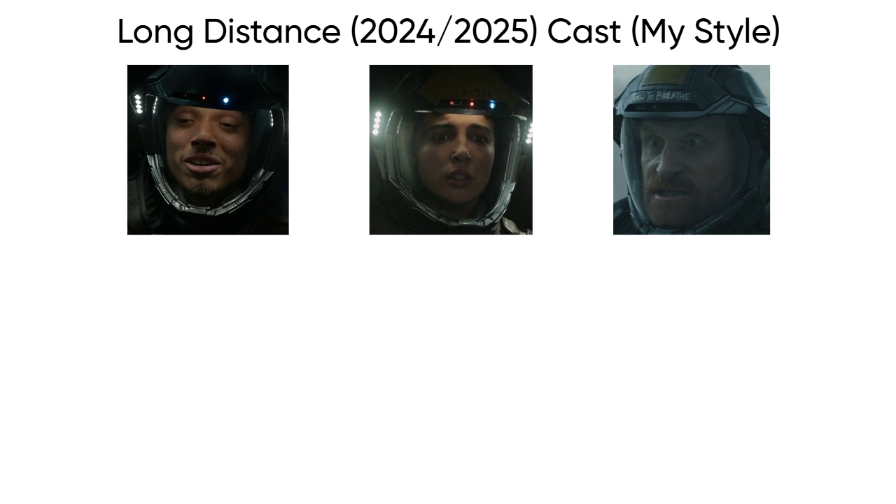Long Distance (2024/2025) Cast (My Style) Blank Meme Template