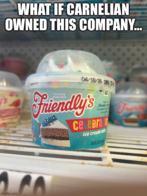Book 6 inside joke | WHAT IF CARNELIAN OWNED THIS COMPANY… | image tagged in wings of fire,carnelian | made w/ Imgflip meme maker