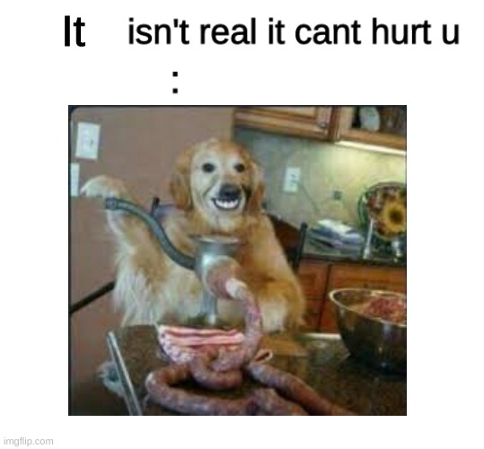 the thing | It | image tagged in x isn't real | made w/ Imgflip meme maker