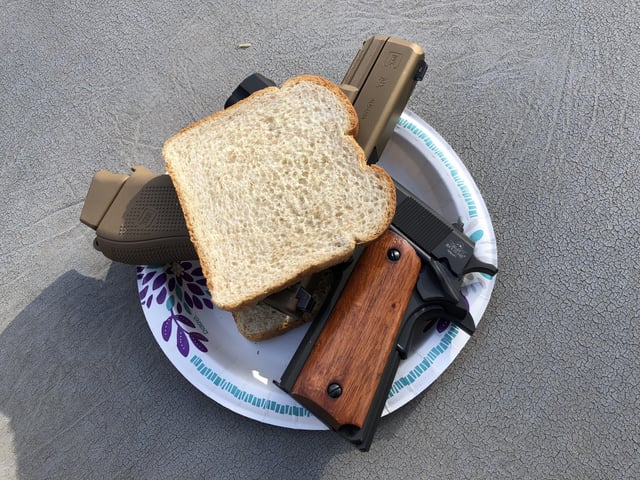 Gun Sandwich Blank Meme Template
