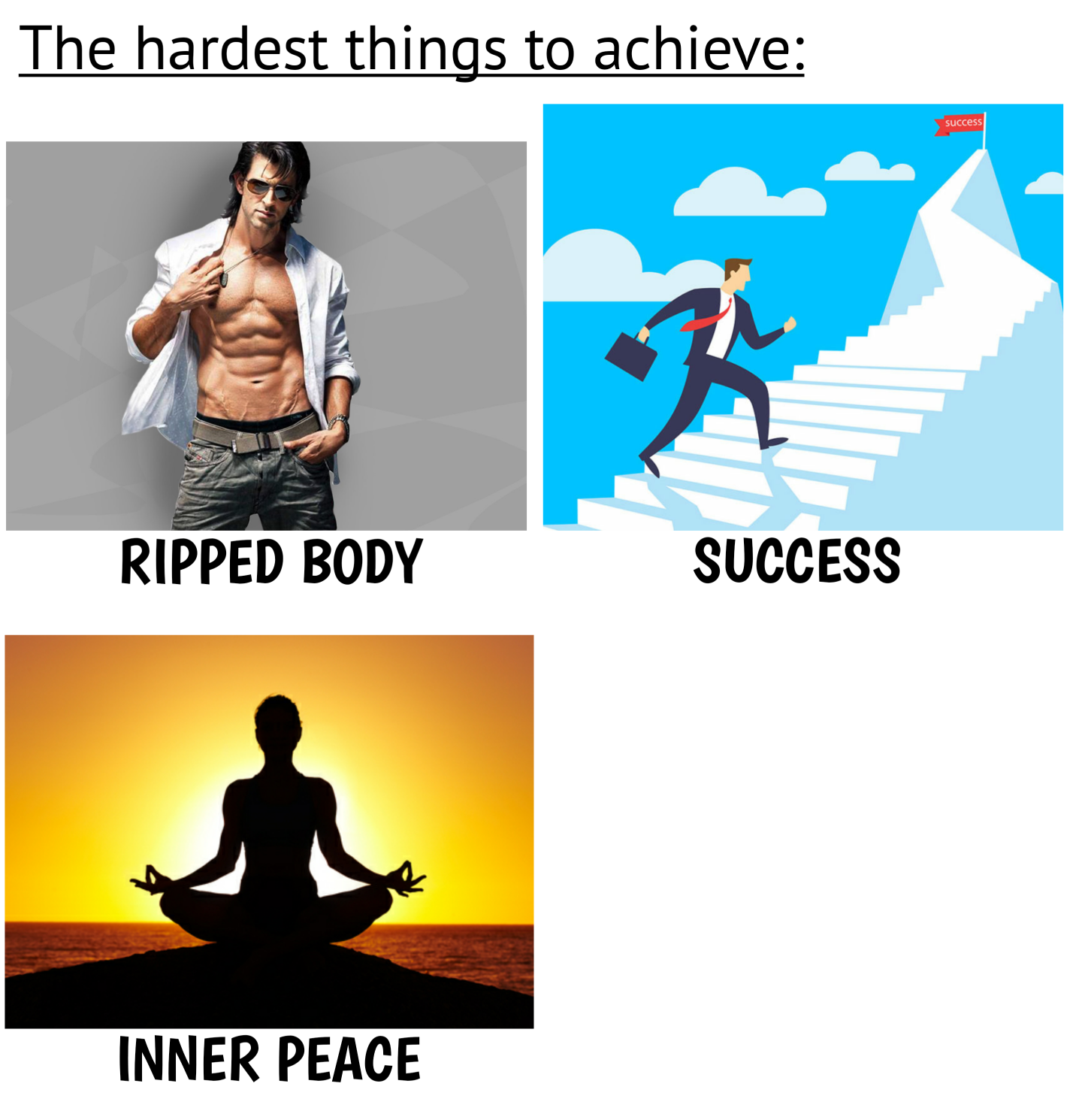 High Quality hardest things Blank Meme Template