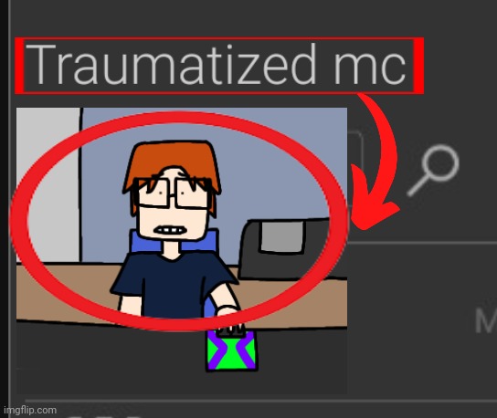 The title says it all | image tagged in name soundalikes,mc,moscovio may,traumatised mc | made w/ Imgflip meme maker