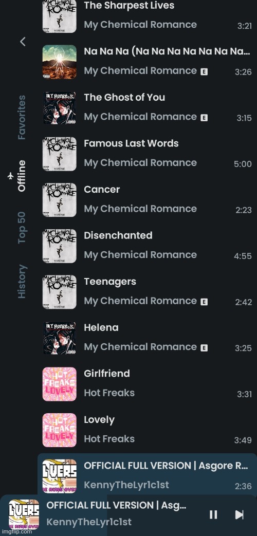 Last 11 songs I heard | made w/ Imgflip meme maker