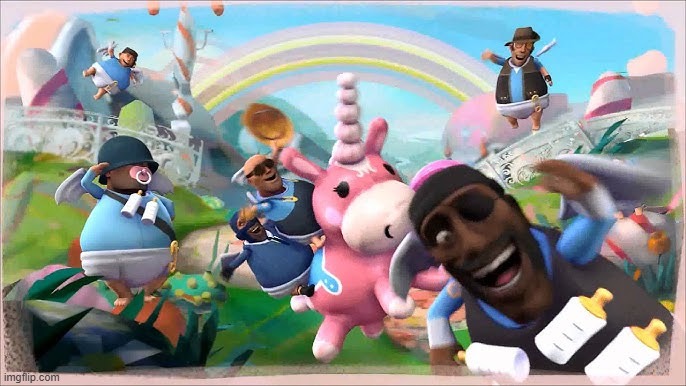 Tf2 rainbow | image tagged in tf2 rainbow | made w/ Imgflip meme maker