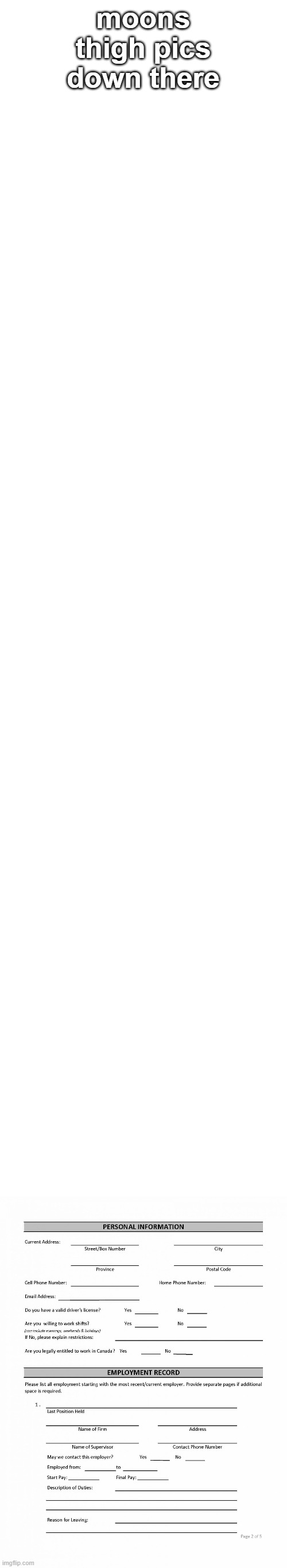 as promised | moons thigh pics down there | made w/ Imgflip meme maker