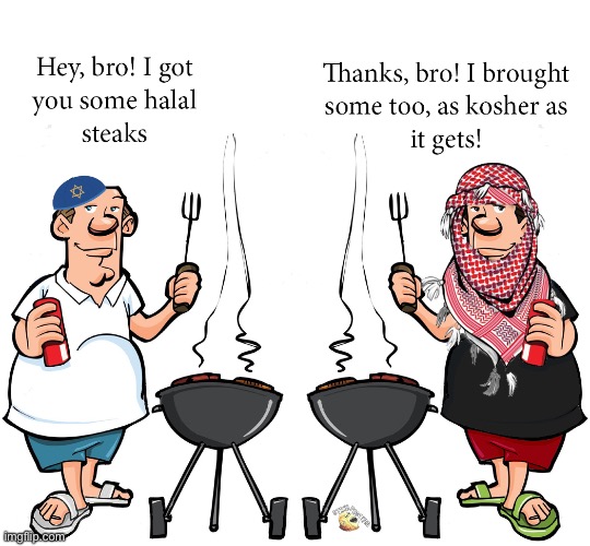 image tagged in centrist,arab,jew | made w/ Imgflip meme maker