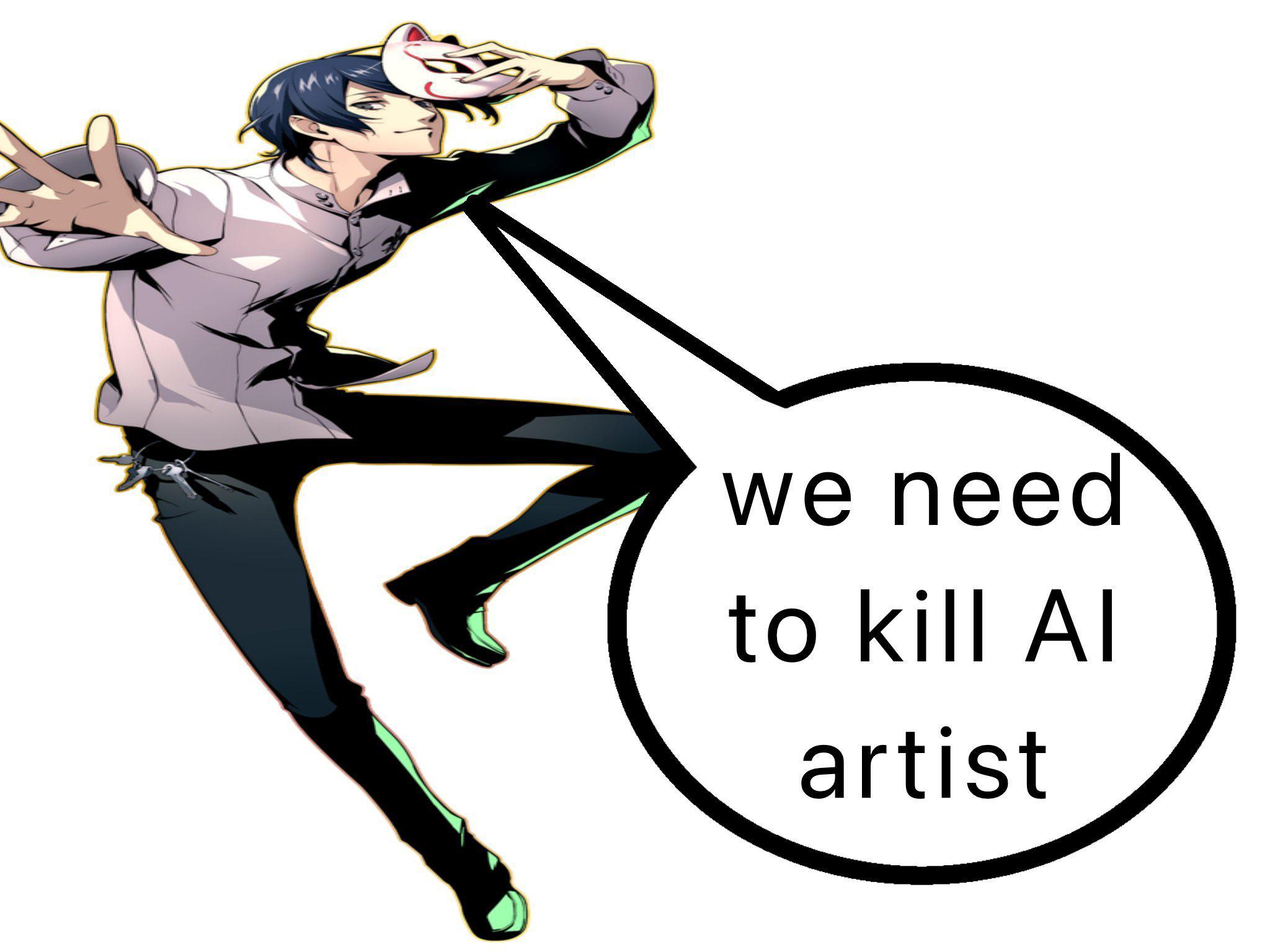 We need to kill AI Artist Blank Meme Template