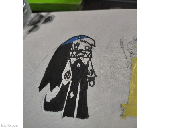 I doodled Shadow milk cookie | image tagged in crk | made w/ Imgflip meme maker