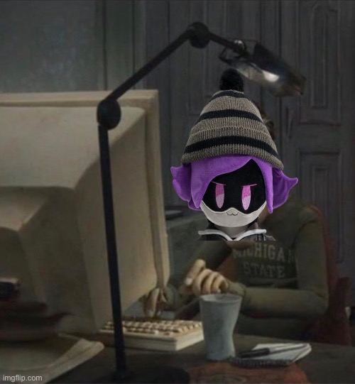 Tired dad at computer | image tagged in tired dad at computer | made w/ Imgflip meme maker