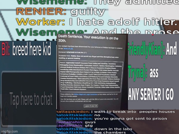 Roblox | image tagged in chat | made w/ Imgflip meme maker