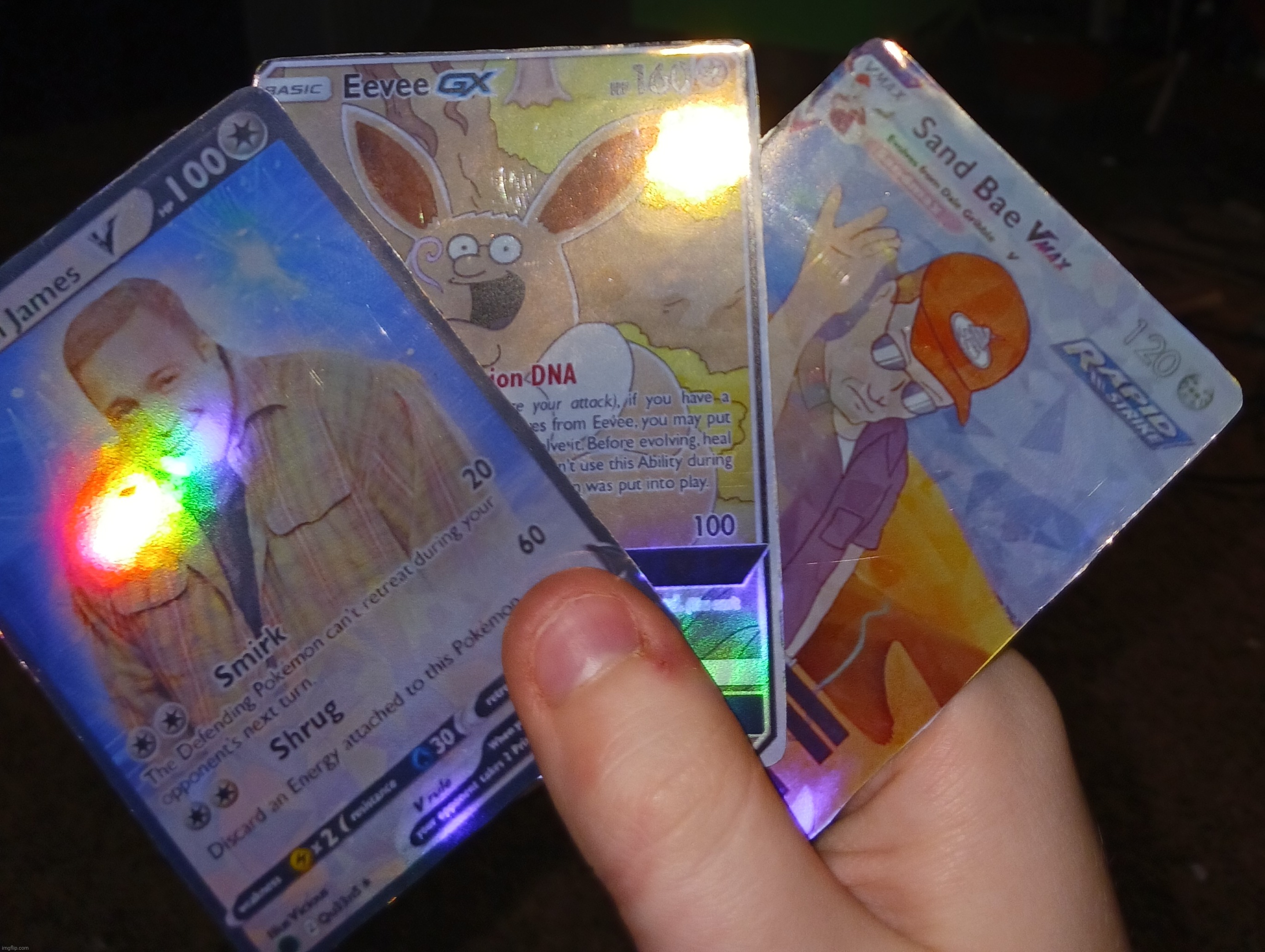 Y'all don't have pokemon cards like me | made w/ Imgflip meme maker