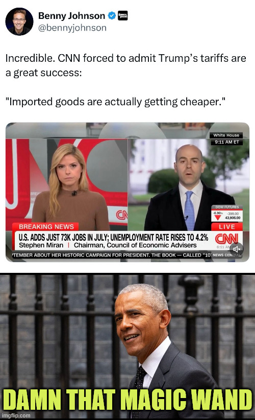 Damn that magic wand...  Dems having meltdown over Trump success | DAMN THAT MAGIC WAND | image tagged in dems,hate,trump making america great again | made w/ Imgflip meme maker