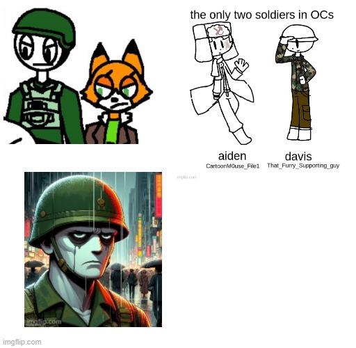 Davis Fanart comp(credit: Zerobot., Batim, CartoonM0use_File1) | made w/ Imgflip meme maker