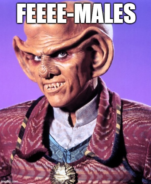 FEMALES | FEEEE-MALES | image tagged in quark,females,incels,men,women,dating | made w/ Imgflip meme maker