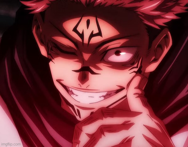 Sukuna Smirking | image tagged in sukuna smirking | made w/ Imgflip meme maker