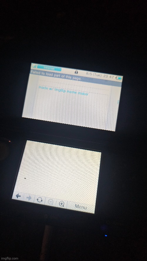 running imgflip on a launch 3ds is nothing but pain | image tagged in 3ds,nintendo,nintendo 3ds | made w/ Imgflip meme maker