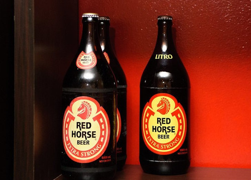 Red Horse Beer Blank Meme Template