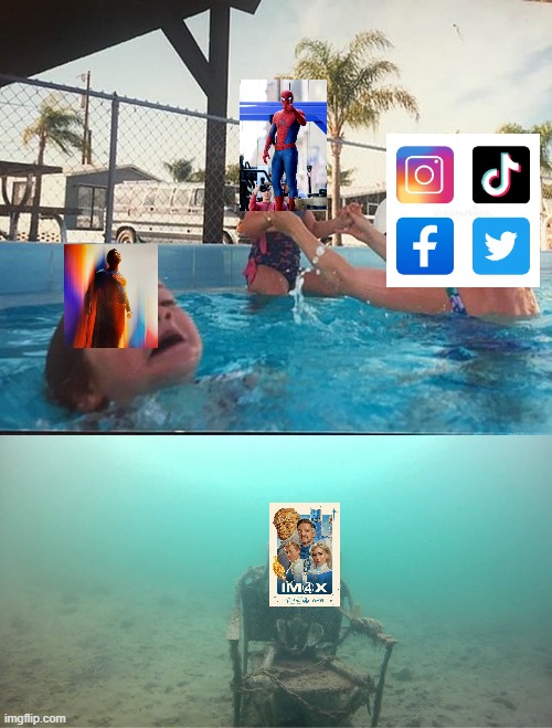 Spider-Man: Brand New Day is so hot | image tagged in mother ignoring kid drowning in a pool | made w/ Imgflip meme maker