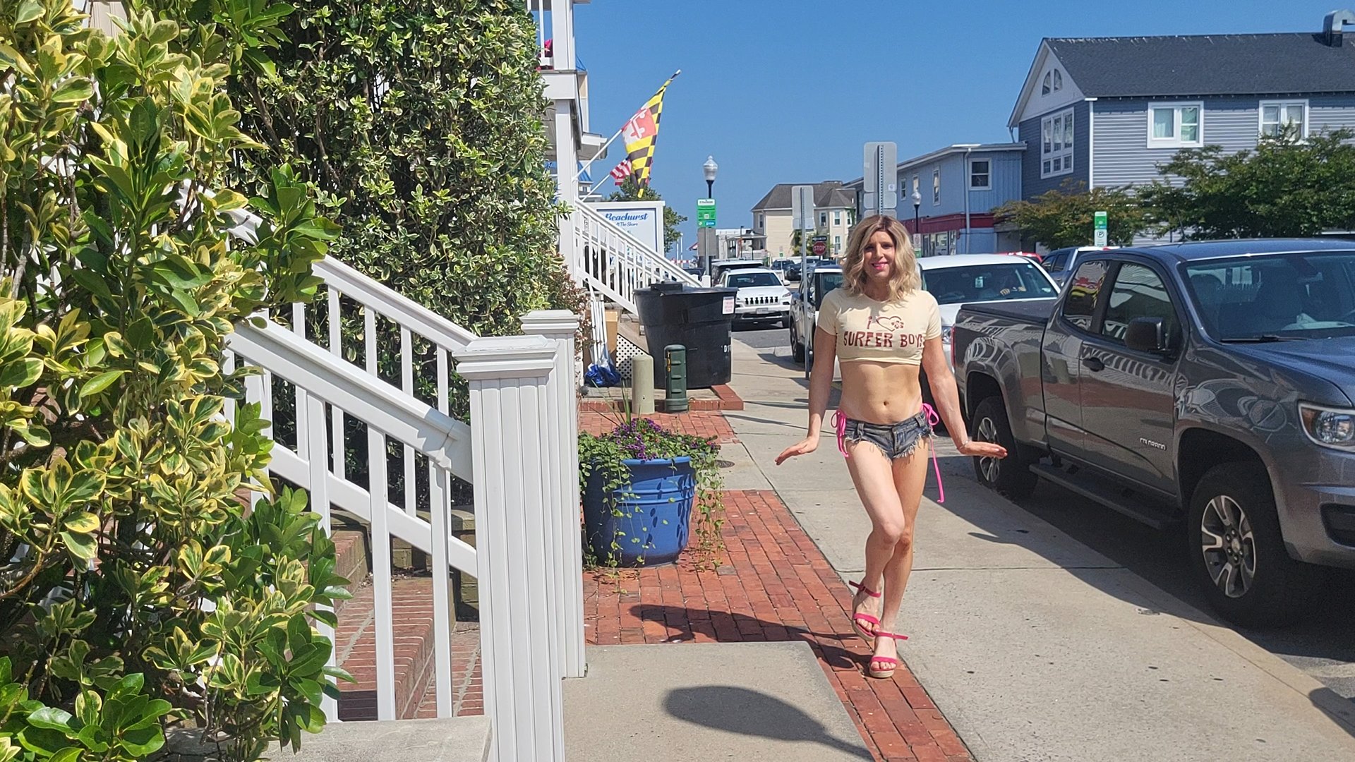Dolly Denver Shoemaker Loves OCMD Surfer Boys Blank Meme Template