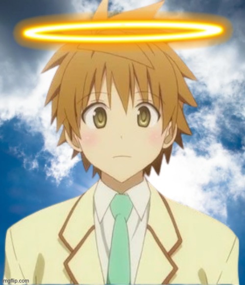 Angel Yuuki Rito | image tagged in to love ru,angel | made w/ Imgflip meme maker