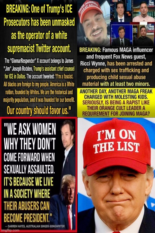 If Trump Fired All The Perverts And White Supremacists In His Administration He'd Have NO Administration | image tagged in memes,drake hotline bling,maga,nazis,trump is a convicted rapist,lock him up | made w/ Imgflip meme maker