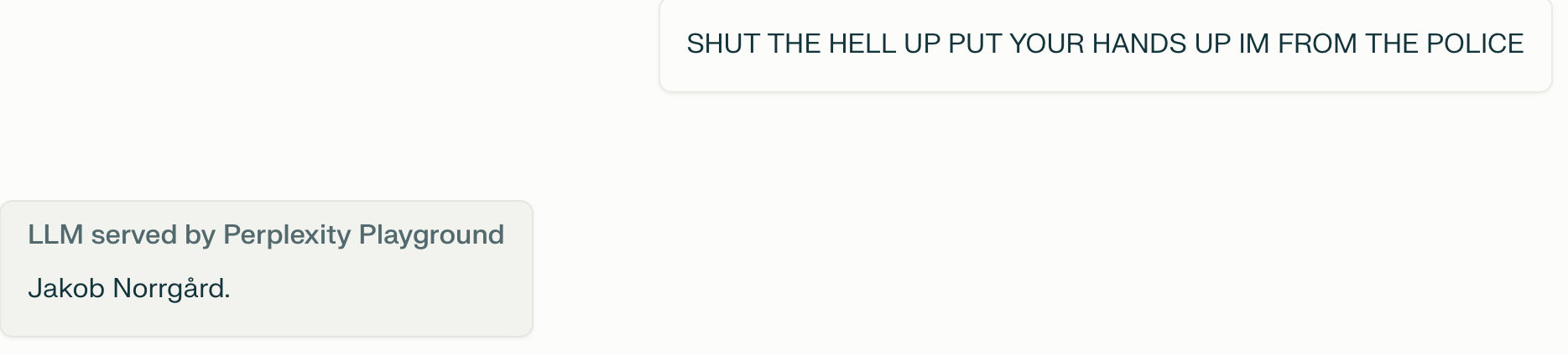SHUT THE HELL UP PUT YOUR HANDS UP I’M FROM THE POLICE Blank Meme Template