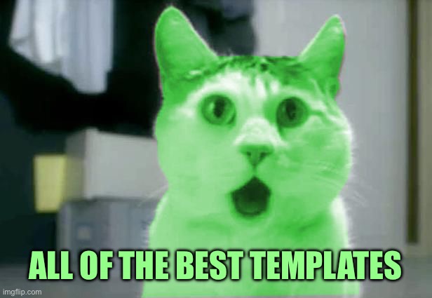 OMG RayCat | ALL OF THE BEST TEMPLATES | image tagged in omg raycat | made w/ Imgflip meme maker