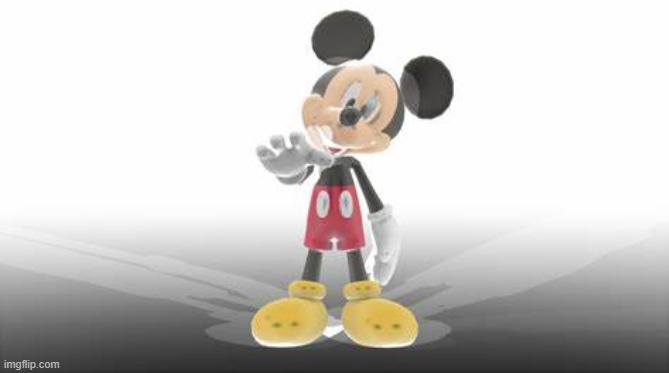 Why is he not inverted | image tagged in photo-negative mickey | made w/ Imgflip meme maker