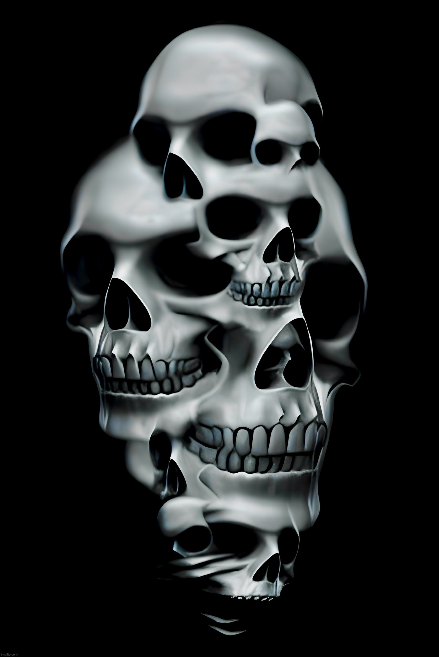 Awaits | image tagged in death,memes,skulls,template,black and white | made w/ Imgflip meme maker