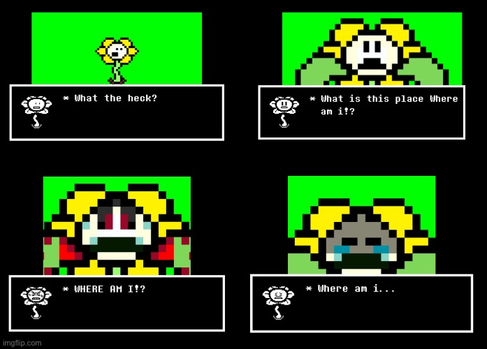 Flowey Trapped in GreenScreen Template | image tagged in undertale | made w/ Imgflip meme maker