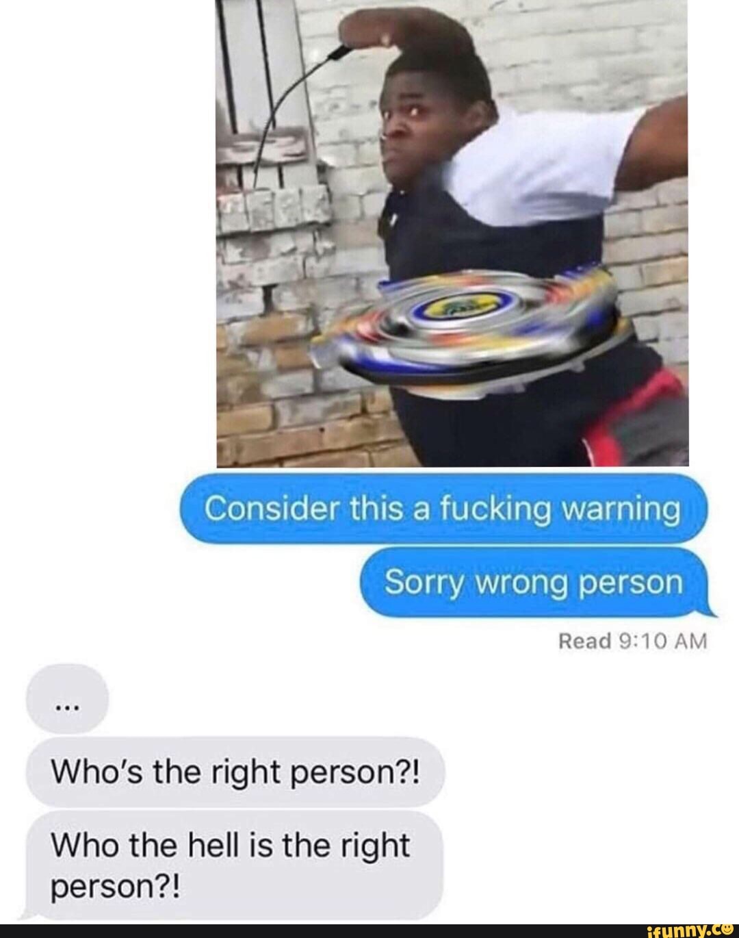 Consider this a warning Blank Meme Template