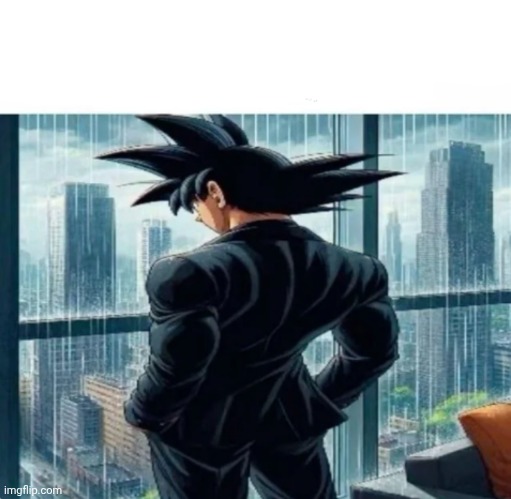 Goku Looking outside from the window | image tagged in goku looking outside from the window | made w/ Imgflip meme maker