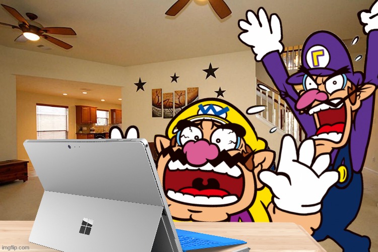 Wario dies after he looks at Dont-Check-MEMES_OVERLOAD with Waluigi.mp3 | made w/ Imgflip meme maker