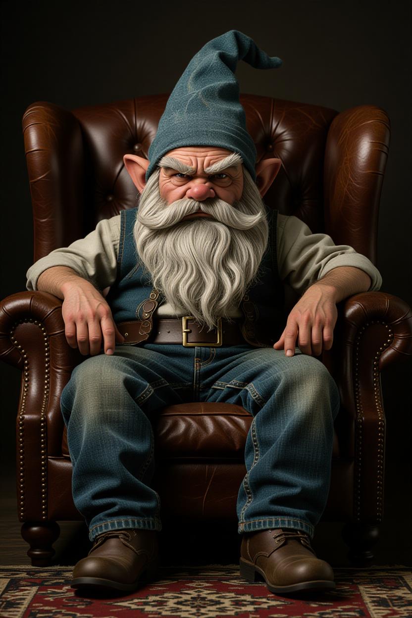 Stoic gnome Blank Meme Template