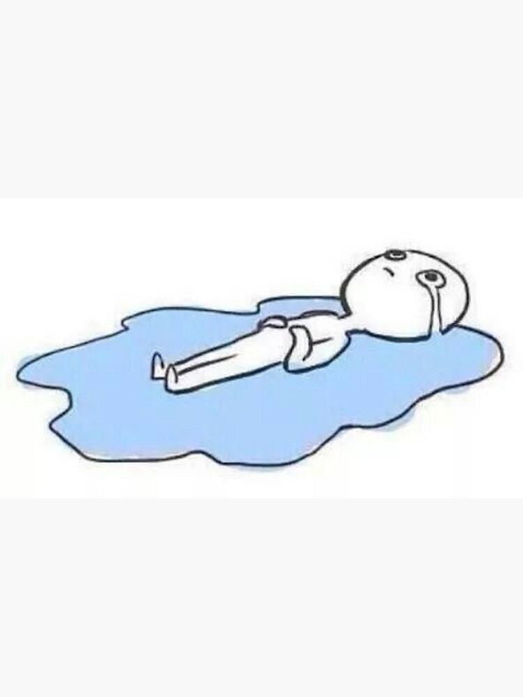 Crying on the floor Blank Meme Template