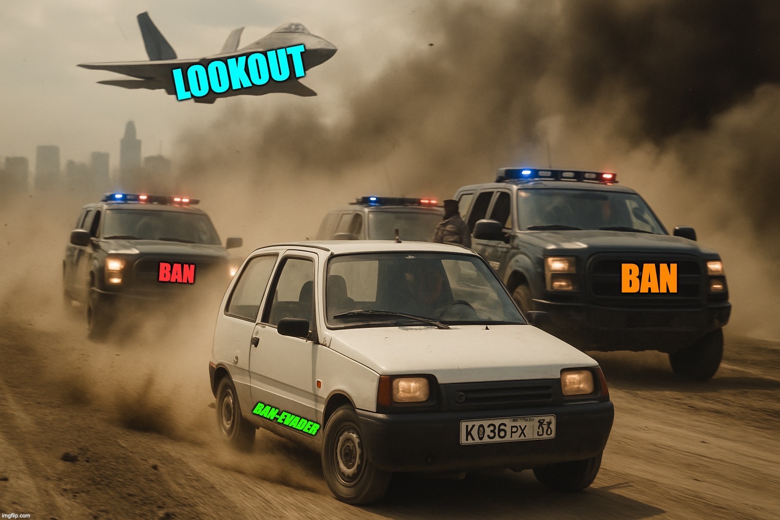 Who’s ban-evading now? | image tagged in who s ban-evading now | made w/ Imgflip meme maker
