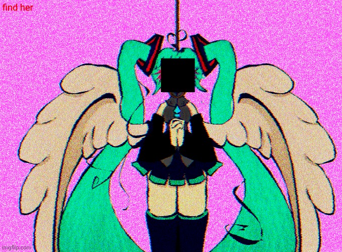 image tagged in mikudayo,stole that quote from deltarune btw,shoutout december,miku,hatsune miku,ibs paint filters fear me | made w/ Imgflip meme maker