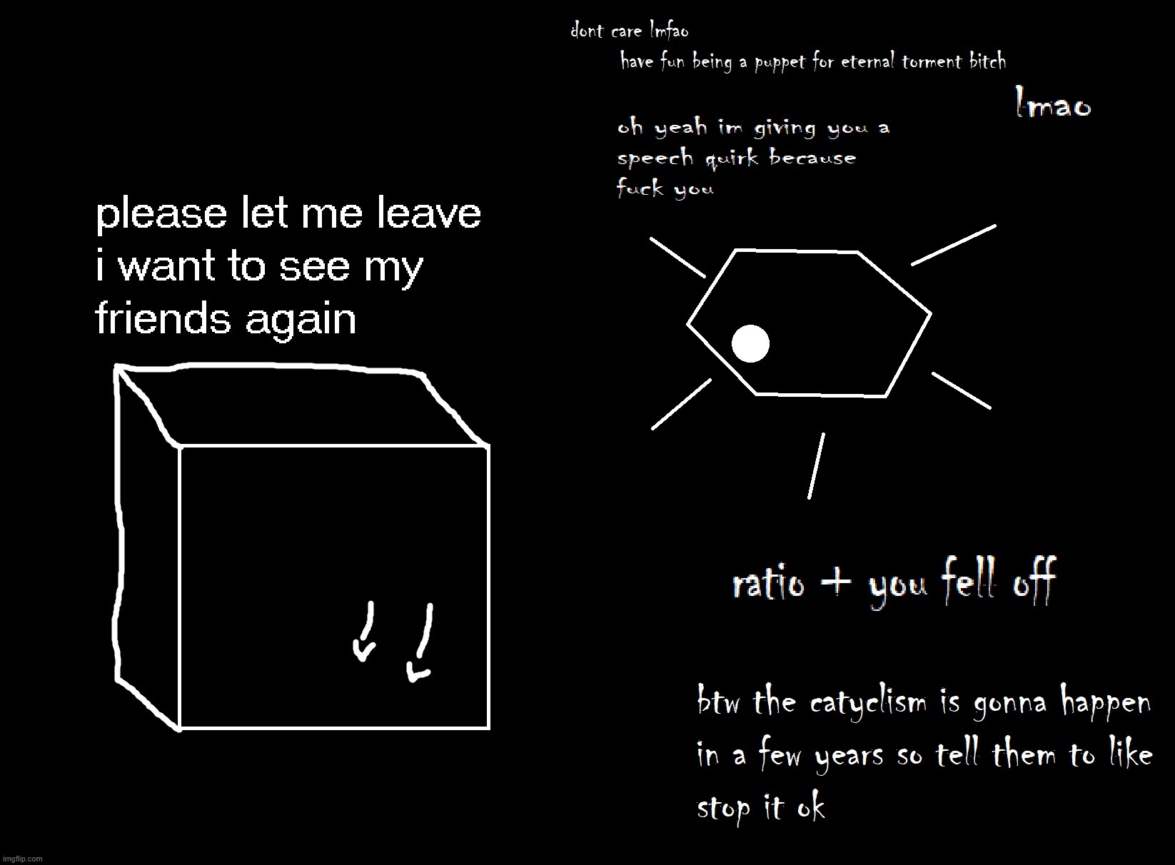 50% of this image is a shitpost 50% of it is lore | made w/ Imgflip meme maker