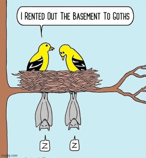 Goths in the Basement | image tagged in comics | made w/ Imgflip meme maker