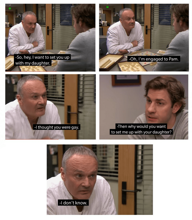 i thought you were gay Blank Meme Template