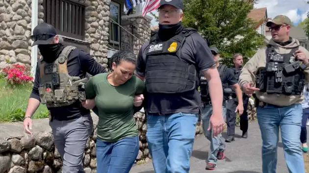 Ice Arrests woman Blank Meme Template