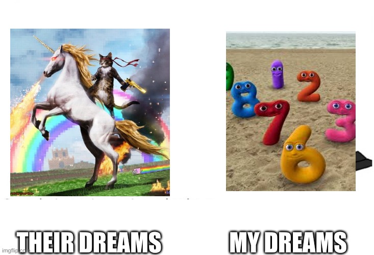Soyboy Vs Yes Chad | THEIR DREAMS MY DREAMS | image tagged in soyboy vs yes chad | made w/ Imgflip meme maker