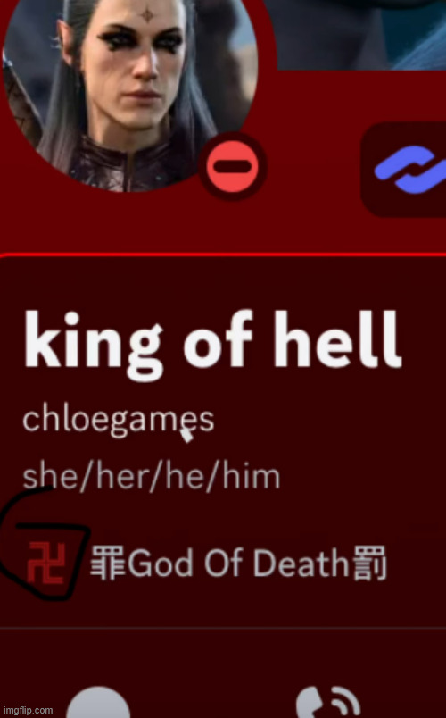 God of swastikas ChloeGames | image tagged in exposed | made w/ Imgflip meme maker