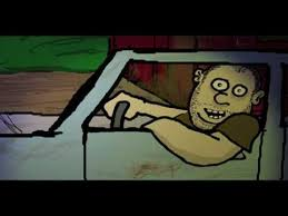 Ugly Man in Car Cartoon Blank Meme Template