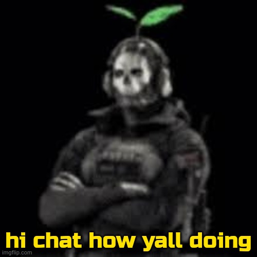 3:09 AM | hi chat how yall doing | image tagged in ghost plant | made w/ Imgflip meme maker