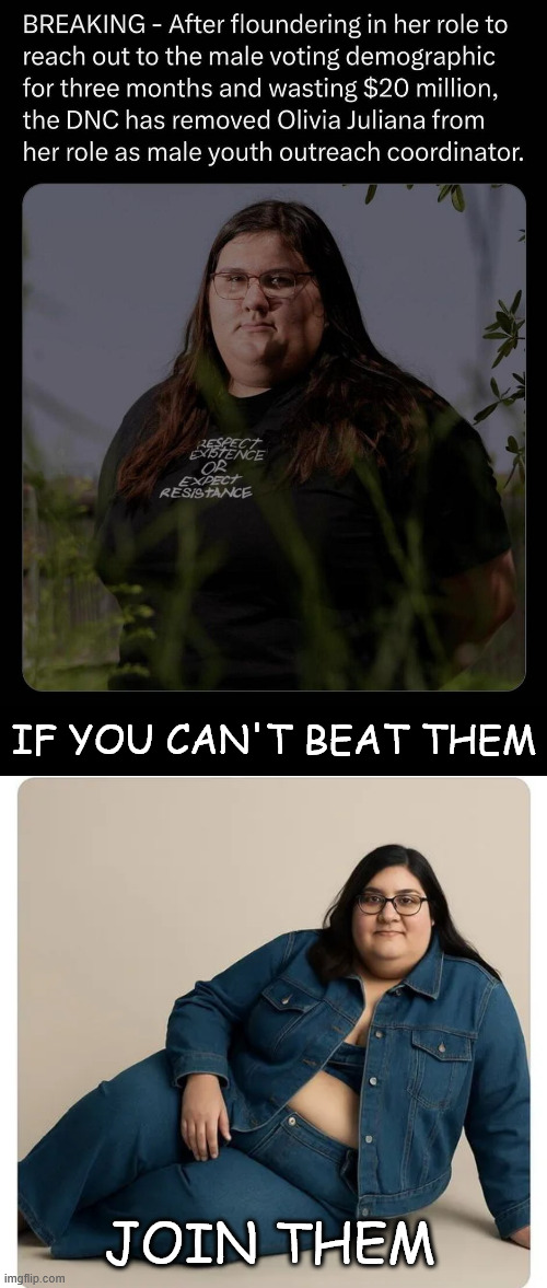 Join them | IF YOU CAN'T BEAT THEM; JOIN THEM | image tagged in lefty enlightenment | made w/ Imgflip meme maker