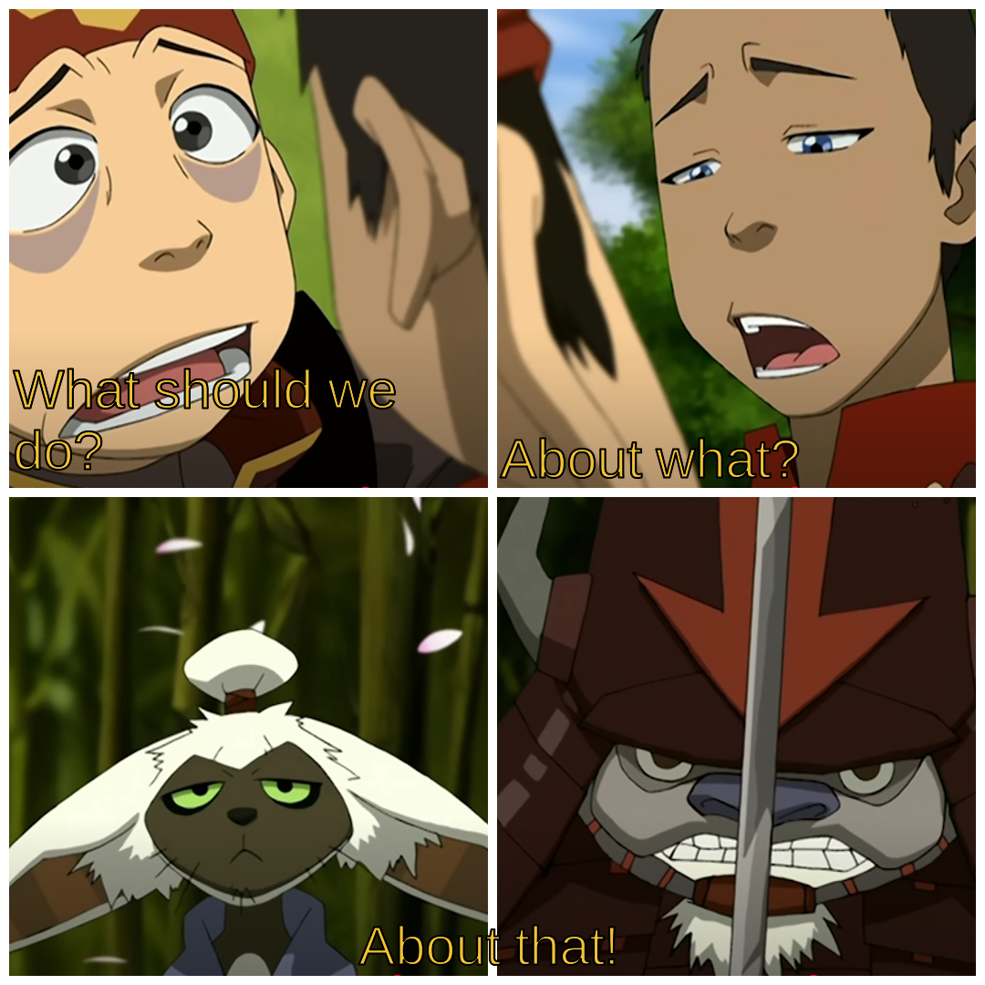 Avatar - What should we do? Blank Meme Template