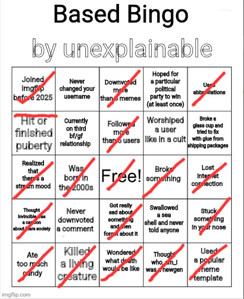 wow tis a mirrored shape | image tagged in bingo by unexplainable | made w/ Imgflip meme maker
