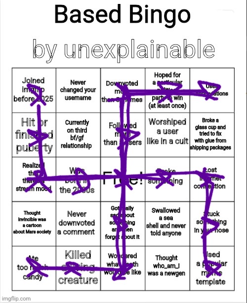 WHY THE FUCK IS IT A SWASTIKA | image tagged in bingo by unexplainable | made w/ Imgflip meme maker