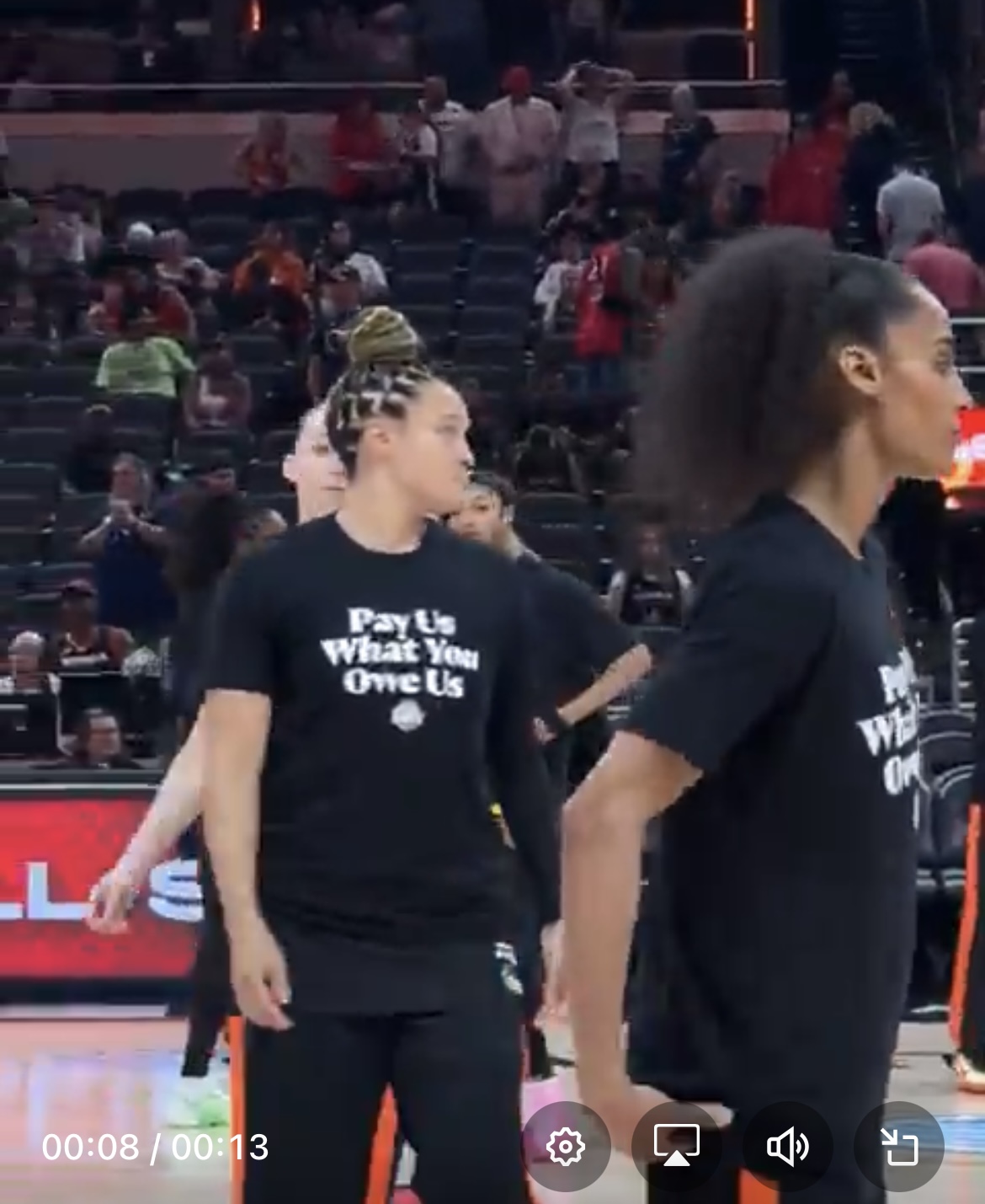 WNBA wearing T shirts Blank Meme Template